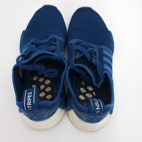 Adidas Men’s Sneakers NMD R1 BY3016 BLUE NIGHT Navy Blue Lace-Up Size 6 - Picture 4 of 6